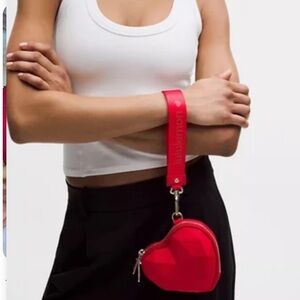 lululemon athletica Red Heart-Shaped Women's Bag